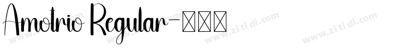 Amotrio Regular字体转换
